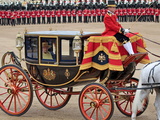 Hm Queen  Trooping Colour 2012  Queen's Birthday Parade  Whitehall  Horse Guards  London  England