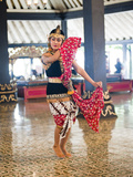 Woman Performing Traditional Javanese Dance at Sultan's Palace (Kraton)  Yogyakarta  Indonesia