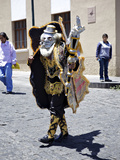 Wedding Procession with Traditionally Dressed Peruvians  Arequipa  Peru  South America