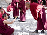 Tibetan Buddhist Monks Debating in Sera Monastery in Lhasa  Tibet  China  Asia