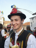 Man Wearing Zdanice Folk Dress During Feast with Law Festival  Zdanice  Brnensko  Czech Republic