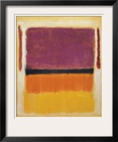 Untitled (Violet  Black  Orange  Yellow on White and Red)  1949