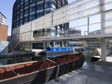 New Architectural Development Alongside Paddington Basin  Part of Regent's Canal  London  England