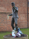 Sculpture of Singer Songwriter Billy Fury  Liverpool  Merseyside  England  United Kingdom  Europe