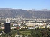 Universal Studios  San Fernando Valley  San Gabriel Mountains  Los Angeles  California  USA