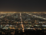 Los Angeles at Night  Los Angeles  California  United States of America  North America