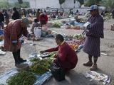 Weekly Sunday Food Market  Paro  Bhutan  Asia