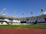 Inside the Olympic Stadium with the Athletics Field  London  England  United Kingdom  Europe
