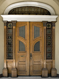 Art Nouveau Style Door  Iloilo  Philippines  Southeast Asia  Asia