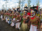 Local Tribes Celebrating Traditional Sing Sing  Highlands  Papua New Guinea  Pacific