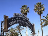 Santa Monica Pier  Santa Monica  Los Angeles  California  Usa