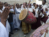 Ethiopian Good Friday Celebrations at the Holy Sepulcre  Old City  Jerusalem  Israel  Middle East