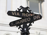 Street Sign  Rodeo Drive  Beverly Hills  Los Angeles  California  Usa