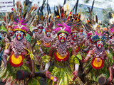 Local Tribes Celebrating Traditional Sing Sing  Highlands  Papua New Guinea  Pacific