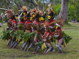 Local Tribes Celebrating Traditional Sing Sing in Paya  Papua New Guinea  Melanesia  Pacific