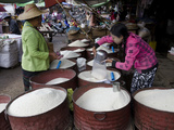 Rice Stall in Daily Food Market  Augban  Southern Shan State  Myanmar (Burma)  Asia