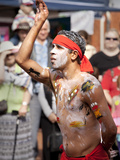 Aboriginal Male Dancer at Moondyne Festival  Toodyay  Western Australia  Australia  Pacific