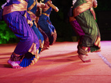 Women Dancers  Indian Traditional Dance Festival  Mamallapuram (Mahabalipuram)  Tamil Nadu  Inda