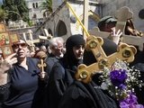 Orthodox Good Friday Processions on the Way of the Cross  Old City  Jerusalem  Israel  Middle East