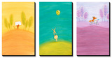 Crossing Critters Triptych