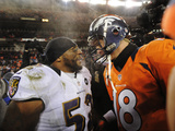 NFL Playoffs 2013: Ravens vs Broncos - Ray Lewis and Peyton Manning