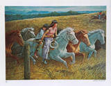 Girls Racing Horses