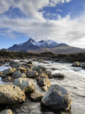 View of the Black Cuillin Mountain Sgurr Nan Gillean  Glen Sligachan  Isle of Skye  Scotland