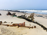 Shipwreck Remains  Skeleton Coast  Namib Desert  Namibia  Africa