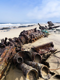Shipwreck Remains  Skeleton Coast  Namib Desert  Namibia  Africa