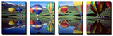 Reflection of Hot Air Balloons on Water  Colorado  USA