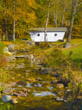 Covered Bridge Near Kent Falls  Connecticut  New England  United States of America  North America