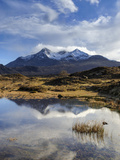 View of the Black Cuillin Mountain Sgurr Nan Gillean  Glen Sligachan  Isle of Skye  Scotland