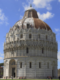 Cathedral Baptistry  UNESCO World Heritage Site  Pisa  Tuscany  Italy  Europe