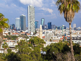 Downtown Buildings Viewed from Hapisgah Gardens (The Summit Garden)  Jaffa  Tel Aviv  Israel