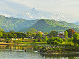 Annapurna Himal  Machapuchare and Phewa Tal Seen from Pokhara  Gandaki Zone  Western Region  Nepal