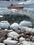 Cruise Ship Moored at Neko Harbor  Antarctica  Polar Regions
