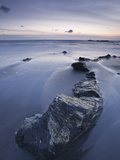 The Strangles Beach on the North Cornwall Coastline at Sunset  Cornwall  England  UK  Europe