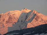 Mont Blanc Mountain Range  Megeve  Haute-Savoie  French Alps  France  Europe