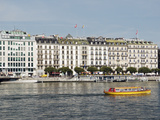 Quai du Mont Blanc Overlooking Lake Geneva  Geneva  Switzerland  Europe
