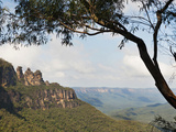 Panoramic Photo of the Three Sisters  Blue Mountains  Katoomba  New South Wales  Australia  Pacific