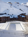 Swimming Pool in Val Claret  Highest Village in Tignes  Savoie  Rhone-Alpes  French Alps  France