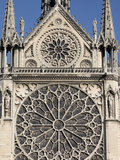 Southern Facade of Notre-Dame de Paris Cathedral  Paris  France  Europe
