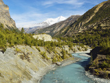 Marsyangdi River Valley  Annapurna Conservation Area  Gandaki  Nepal