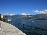 Sidewalk Along Como Lake  Lombardy  Italian Lakes  Italy  Europe
