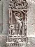 Erotic Carving of Woman on 11th Century Rajarani Temple  known as Love Temple  Bhubaneshwar  India