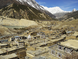 Manang Village  Marsyangdi River Valley  Annapurna Conservation Area  Gandaki  Nepal