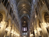 Nave  Notre-Dame de Paris Cathedral  Paris  France  Europe