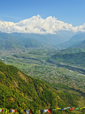 Annapurna Himal and Machapuchare Seen from Sarangkot  Gandaki Zone  Western Region  Nepal