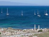 Carthaginian Ruins of Tharros Village  Sinis Peninsula  Cabras  Oriastano Province  Sardinia  Italy