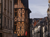 Half Timbered Houses in Vieux or Old Tours  UNESCO World Heritage Site  Loire Valley  France